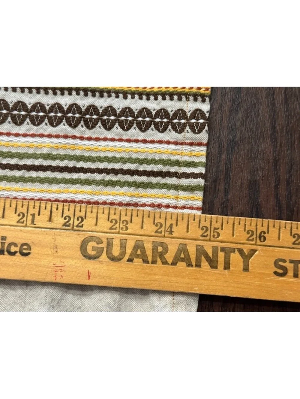 2 Large Table Runners Brown 61 x 24.5 Vintage?